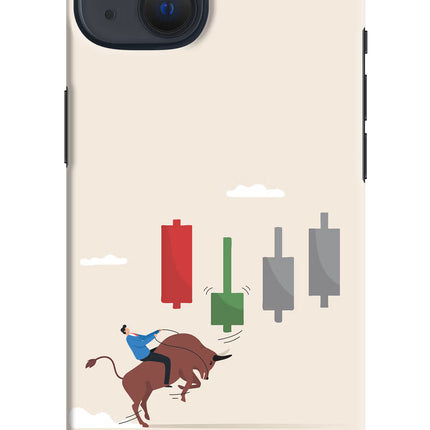 Bull Trading Momentum iPhone 13 Hard Case Back Cover by Casekaro