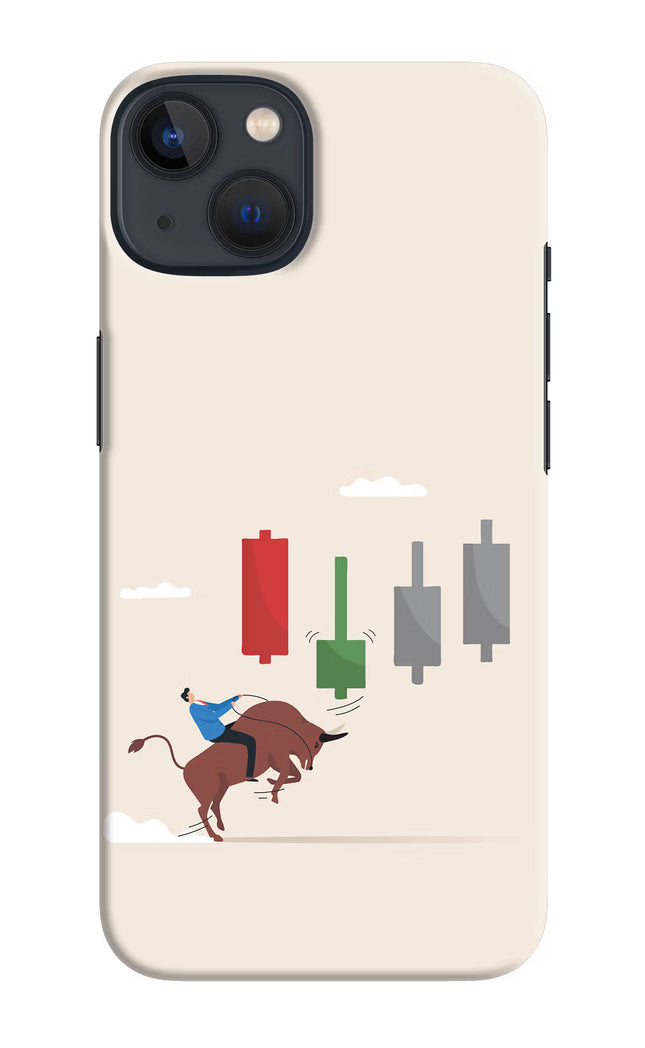 Bull Trading Momentum iPhone 13 Hard Case Back Cover by Casekaro