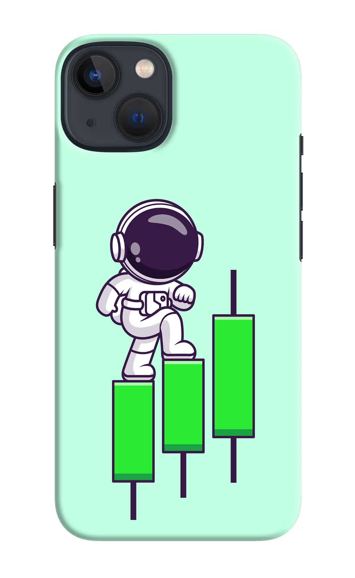 Astronaut Trader iPhone 13 Hard Case Back Cover by Casekaro