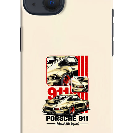 Classic Porsche 911 iPhone 13 Hard Case Back Cover by Casekaro