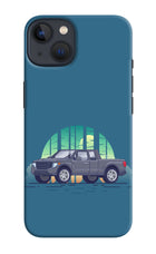 Retro Garage Vibe iPhone 13 Hard Case Back Cover by Casekaro