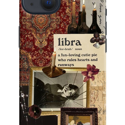 Libra Zodiac iPhone 13 Hard Case Back Cover by Casekaro