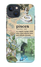 Pisces Zodiac iPhone 13 Hard Case Back Cover by Casekaro