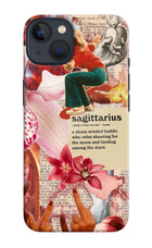 Sagittarius Zodiac iPhone 13 Hard Case Back Cover by Casekaro