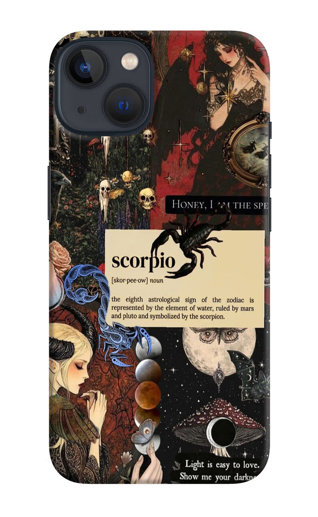 Scorpio Zodiac iPhone 13 Hard Case Back Cover by Casekaro
