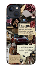 Taurus Zodiac iPhone 13 Hard Case Back Cover by Casekaro