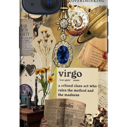 Virgo Zodiac iPhone 13 Hard Case Back Cover by Casekaro