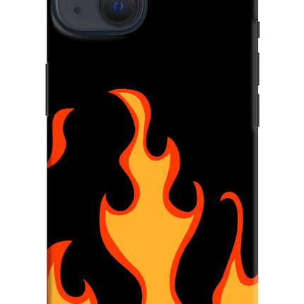 Fired Up – Black iPhone 13 Hard Case Back Cover by Casekaro