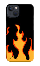 Fired Up – Black iPhone 13 Hard Case Back Cover by Casekaro