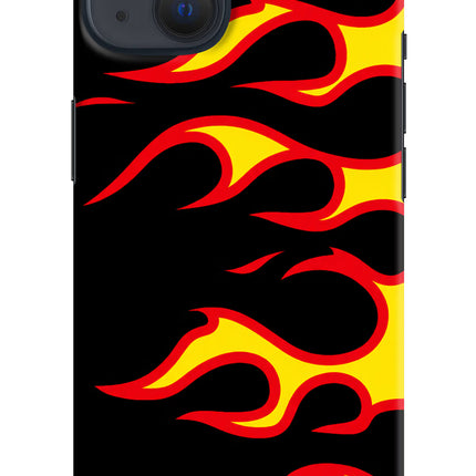 Side Sweep Flames iPhone 13 Hard Case Back Cover by Casekaro