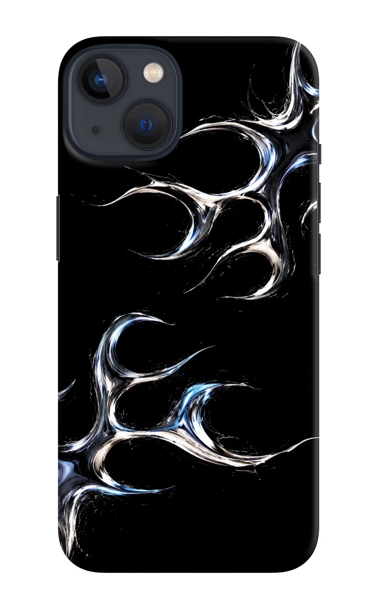 Chrome Tribal iPhone 13 Hard Case Back Cover by Casekaro