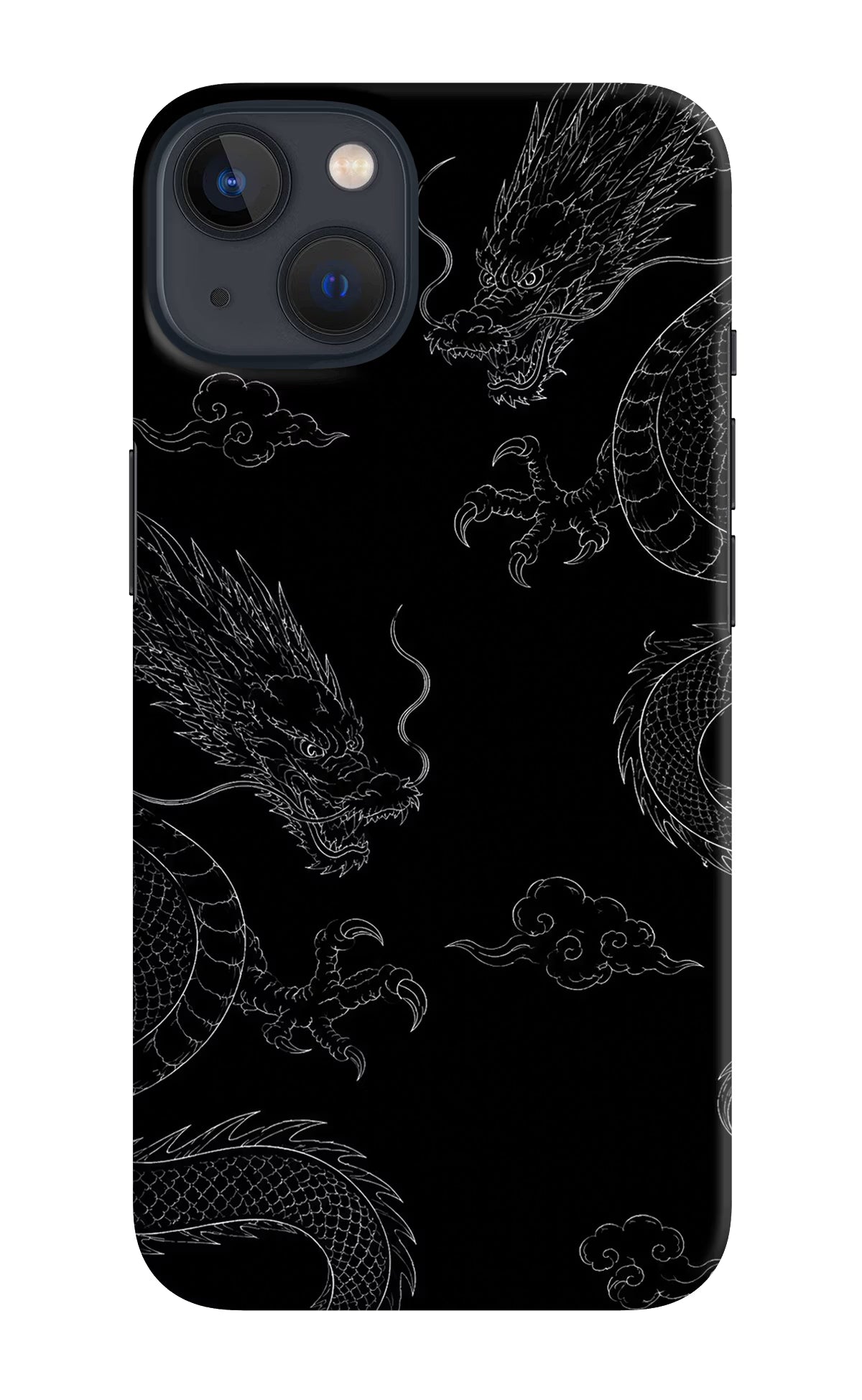 Twin Dragons iPhone 13 Hard Case Back Cover by Casekaro
