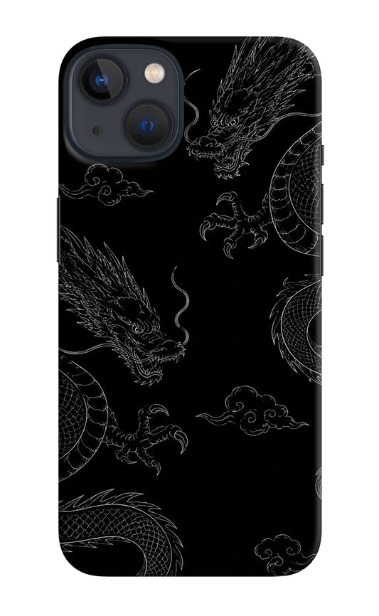 Twin Dragons iPhone 13 Hard Case Back Cover by Casekaro