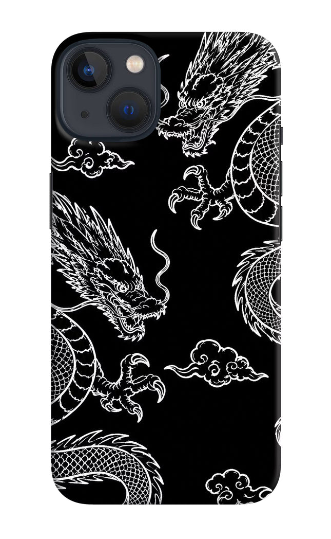 Twin Dragons iPhone 13 Hard Case Back Cover by Casekaro