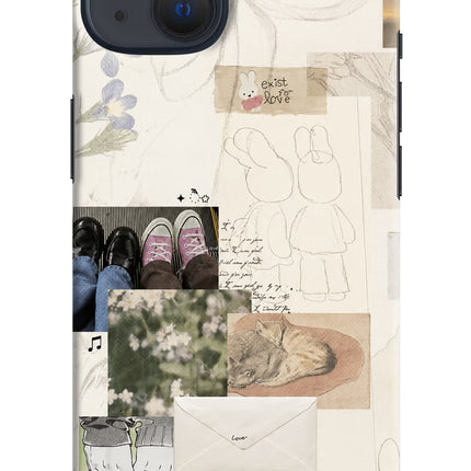 Soft Aesthetic iPhone 13 Hard Case Back Cover by Casekaro