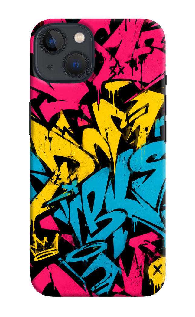 Graffiti Vibe iPhone 13 Hard Case Back Cover by Casekaro