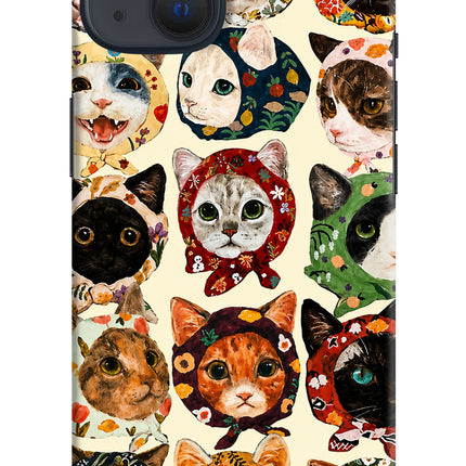 Cool Cat iPhone 13 Hard Case Back Cover by Casekaro