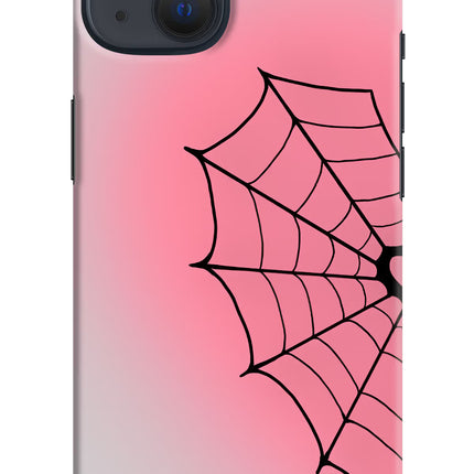 Pink Web iPhone 13 Hard Case Back Cover by Casekaro