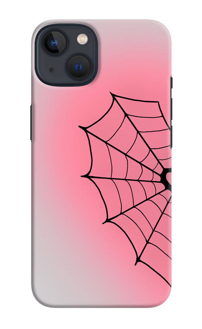 Pink Web iPhone 13 Hard Case Back Cover by Casekaro
