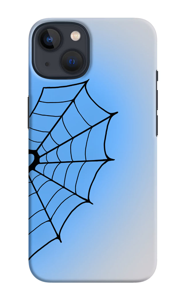 Blue Web iPhone 13 Hard Case Back Cover by Casekaro