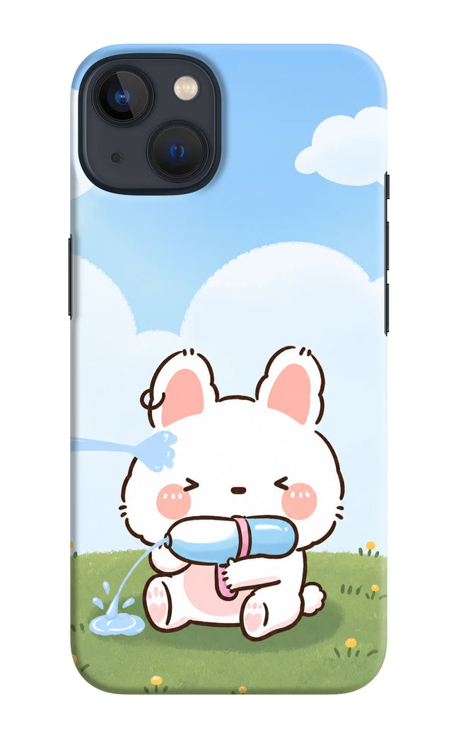 Bunny Treat iPhone 13 Hard Case Back Cover by Casekaro