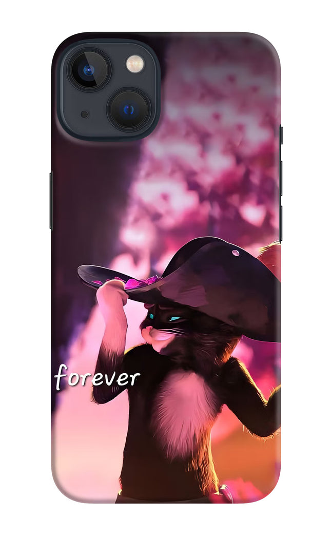 Forever Cat iPhone 13 Hard Case Back Cover by Casekaro