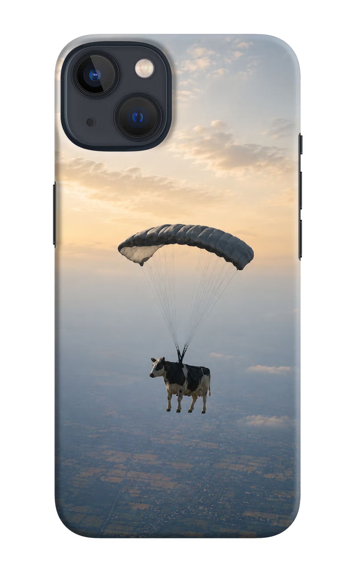 Skydiving Cow iPhone 13 Back Cover