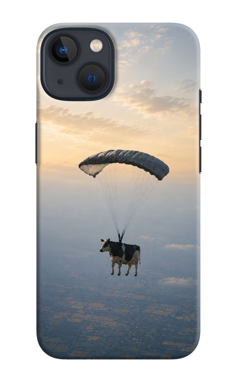 Skydiving Cow iPhone 13 Back Cover