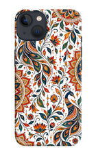 White Mayura iPhone 13 Back Cover