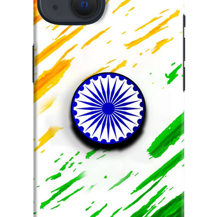 Indian Flag Ashoka Chakra iPhone 13 Pop Case by Casekaro