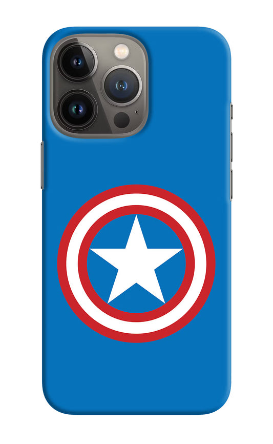 Captain America Logo iPhone 13 Pro Hard Case Back Cover by Casekaro