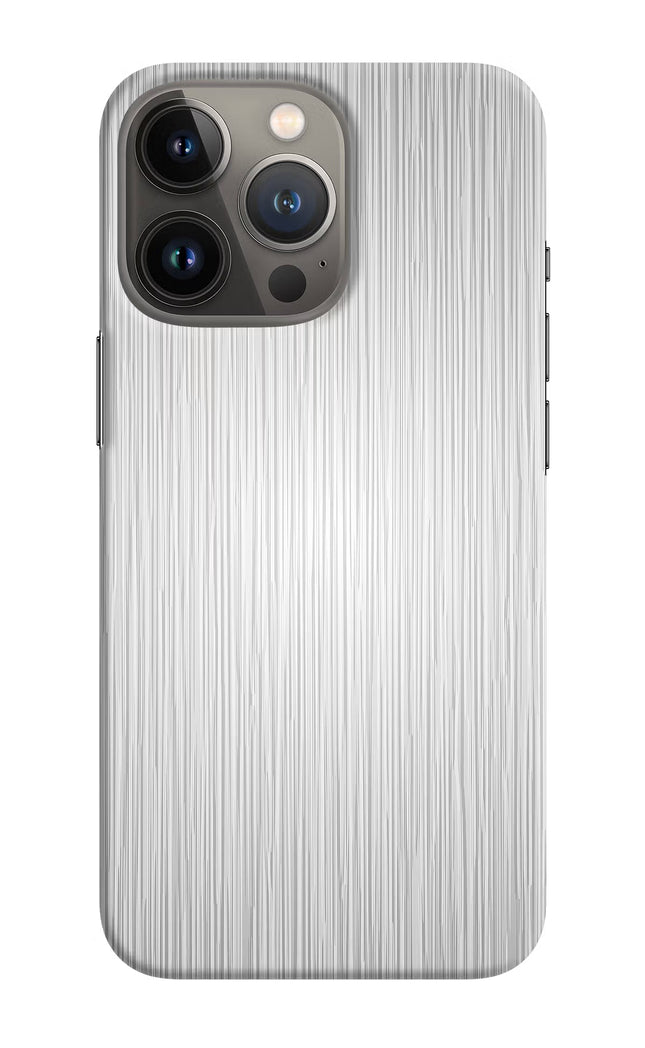 Wooden Grey Texture iPhone 13 Pro Hard Case Back Cover by Casekaro