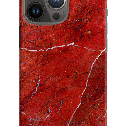 Red Marble Design iPhone 13 Pro Hard Case Back Cover by Casekaro