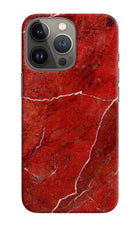 Red Marble Design iPhone 13 Pro Hard Case Back Cover by Casekaro