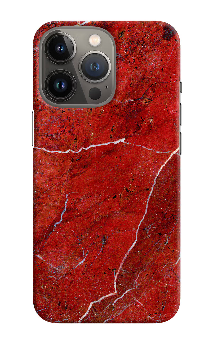 Red Marble Design iPhone 13 Pro Back Cover, Hard case