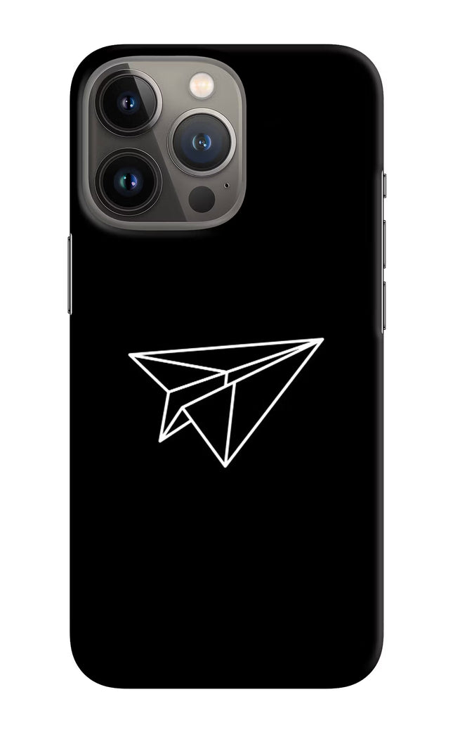 Paper Plane White iPhone 13 Pro Hard Case Back Cover by Casekaro
