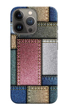 Multicolor Jeans iPhone 13 Pro Hard Case Back Cover by Casekaro