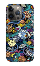 Space Abstract iPhone 13 Pro Hard Case Back Cover by Casekaro
