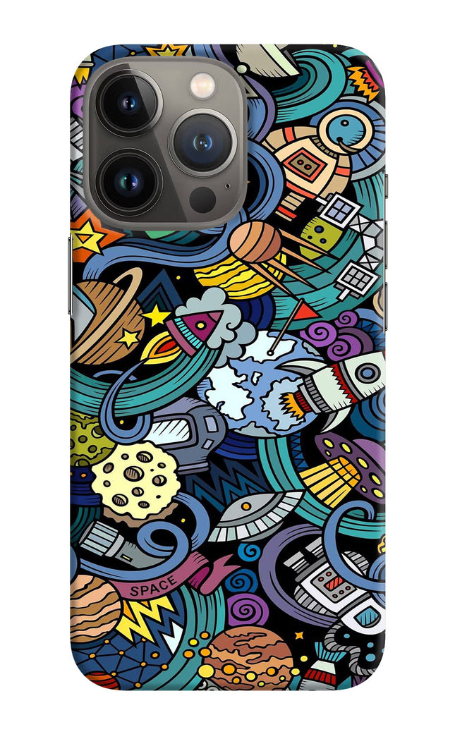 Space Abstract iPhone 13 Pro Hard Case Back Cover by Casekaro