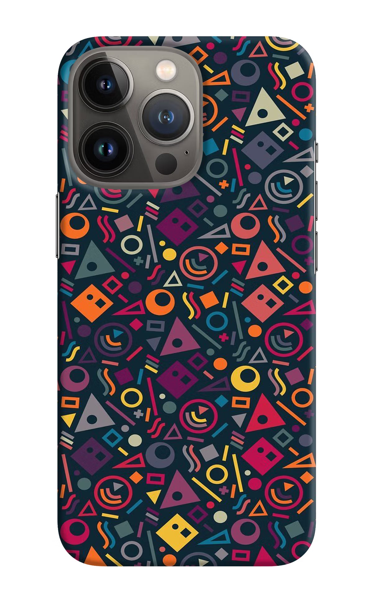 Geometric Abstract iPhone 13 Pro Hard Case Back Cover by Casekaro