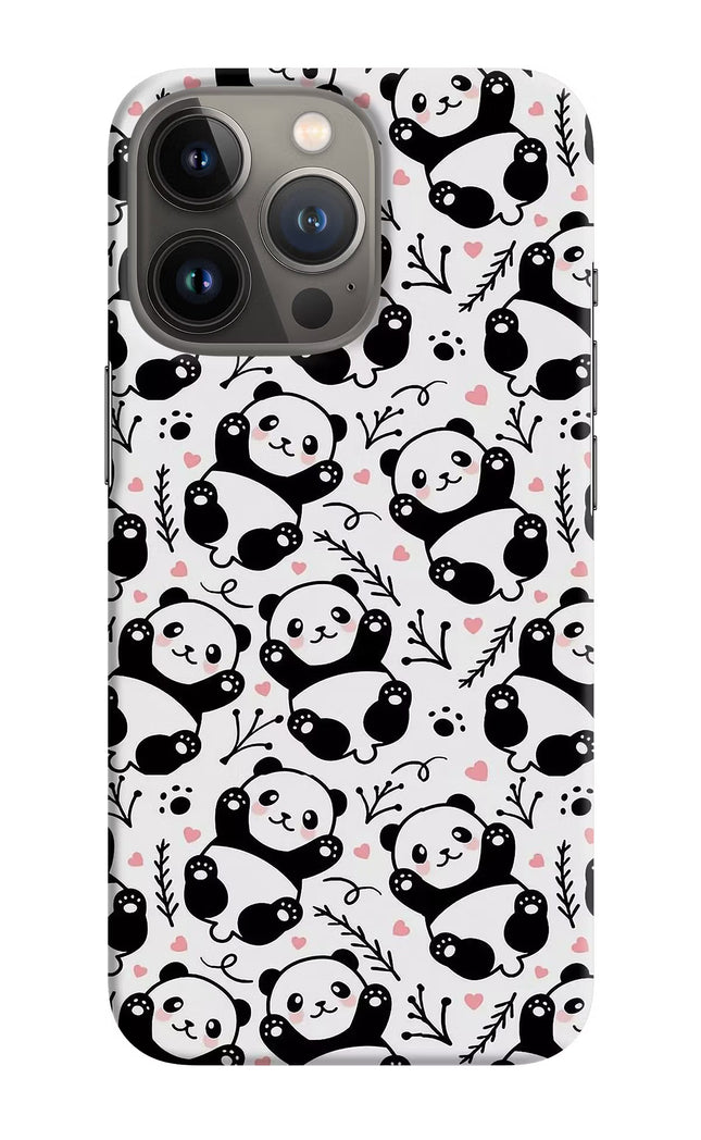Cute Panda iPhone 13 Pro Hard Case Back Cover by Casekaro