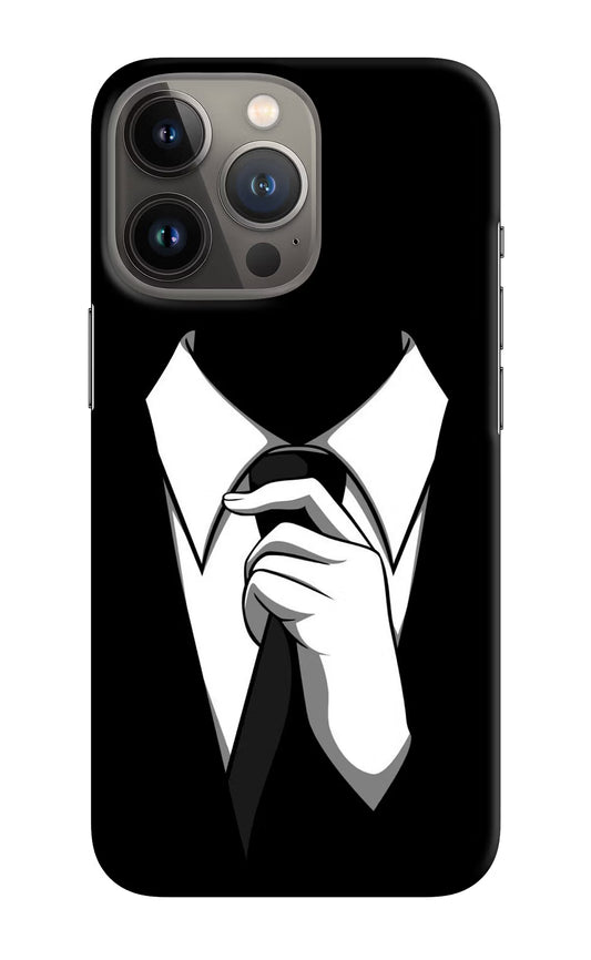 Black Tie iPhone 13 Pro Hard Case Back Cover by Casekaro