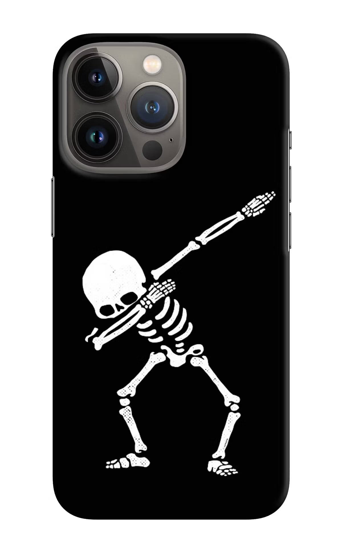 Dabbing Skeleton Art iPhone 13 Pro Hard Case Back Cover by Casekaro