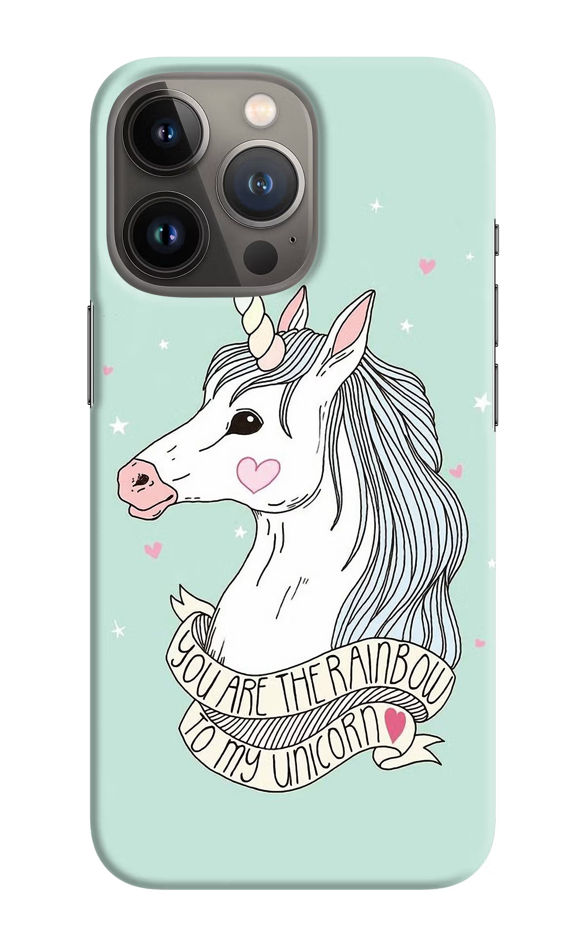 Unicorn Wallpaper iPhone 13 Pro Hard Case Back Cover by Casekaro
