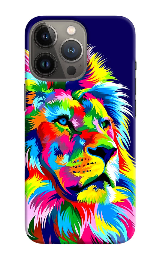 Vector Art Lion iPhone 13 Pro Hard Case Back Cover by Casekaro