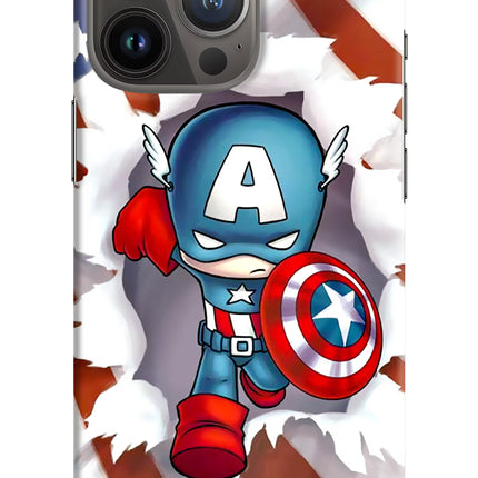 Captain America iPhone 13 Pro Hard Case Back Cover by Casekaro