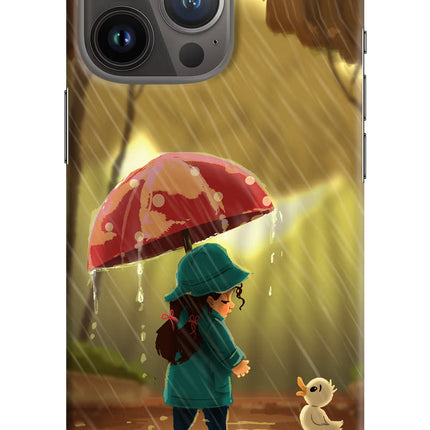 Rainy Day iPhone 13 Pro Hard Case Back Cover by Casekaro