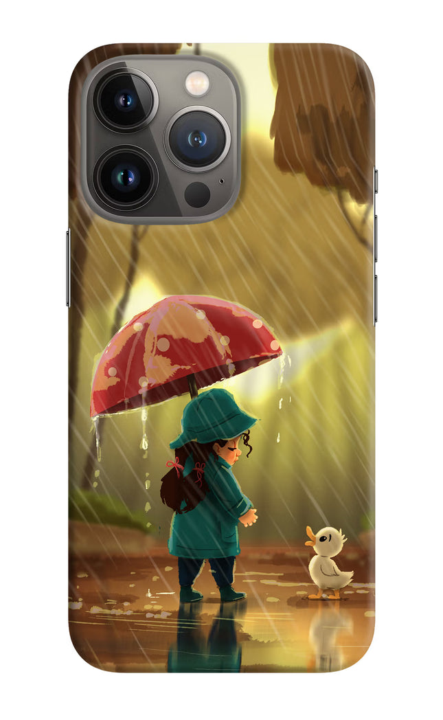 Rainy Day iPhone 13 Pro Hard Case Back Cover by Casekaro