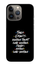 FRIENDS Dialogue iPhone 13 Pro Hard Case Back Cover by Casekaro