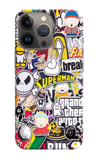 Sticker Bomb iPhone 13 Pro Hard Case Back Cover by Casekaro